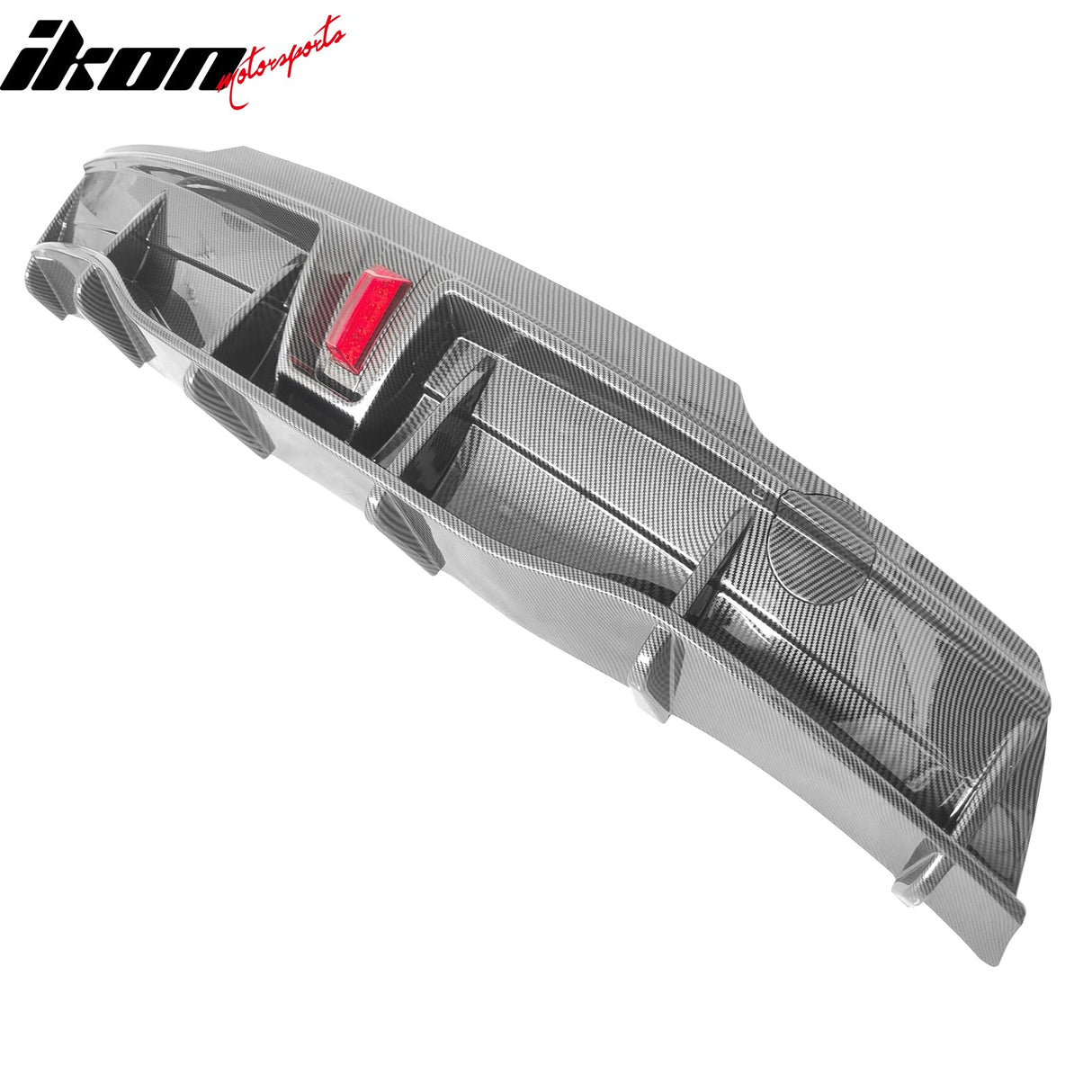 2020-2024 Tesla Y IKON Carbon Fiber Print Rear Lip W/ Rear Aprons PP