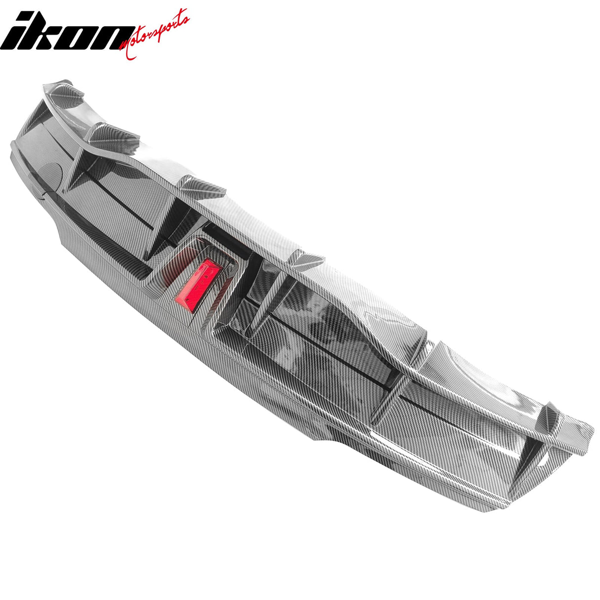 2020-2024 Tesla Y IKON Carbon Fiber Print Rear Lip W/ Rear Aprons PP