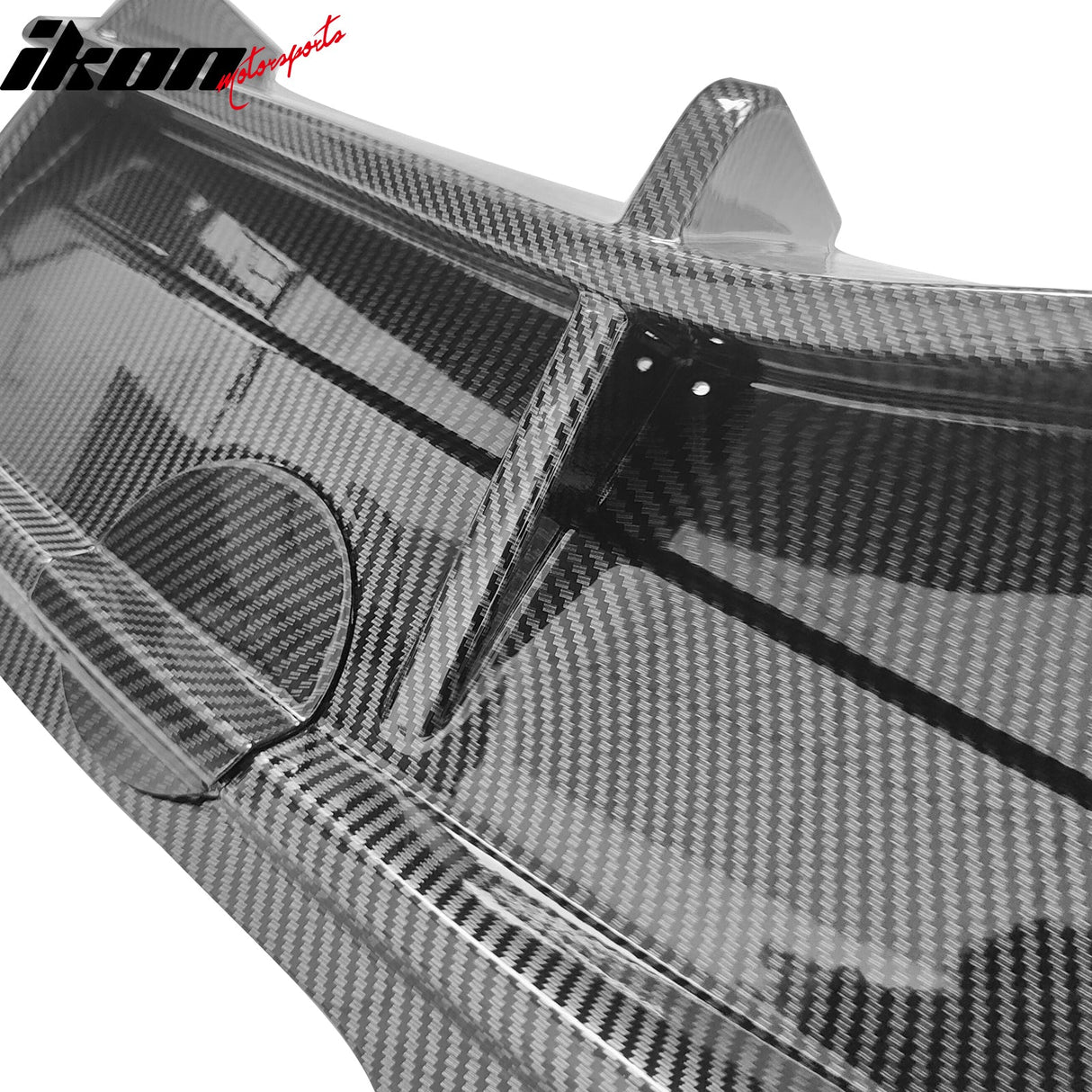 2020-2024 Tesla Y IKON Carbon Fiber Print Rear Lip W/ Rear Aprons PP