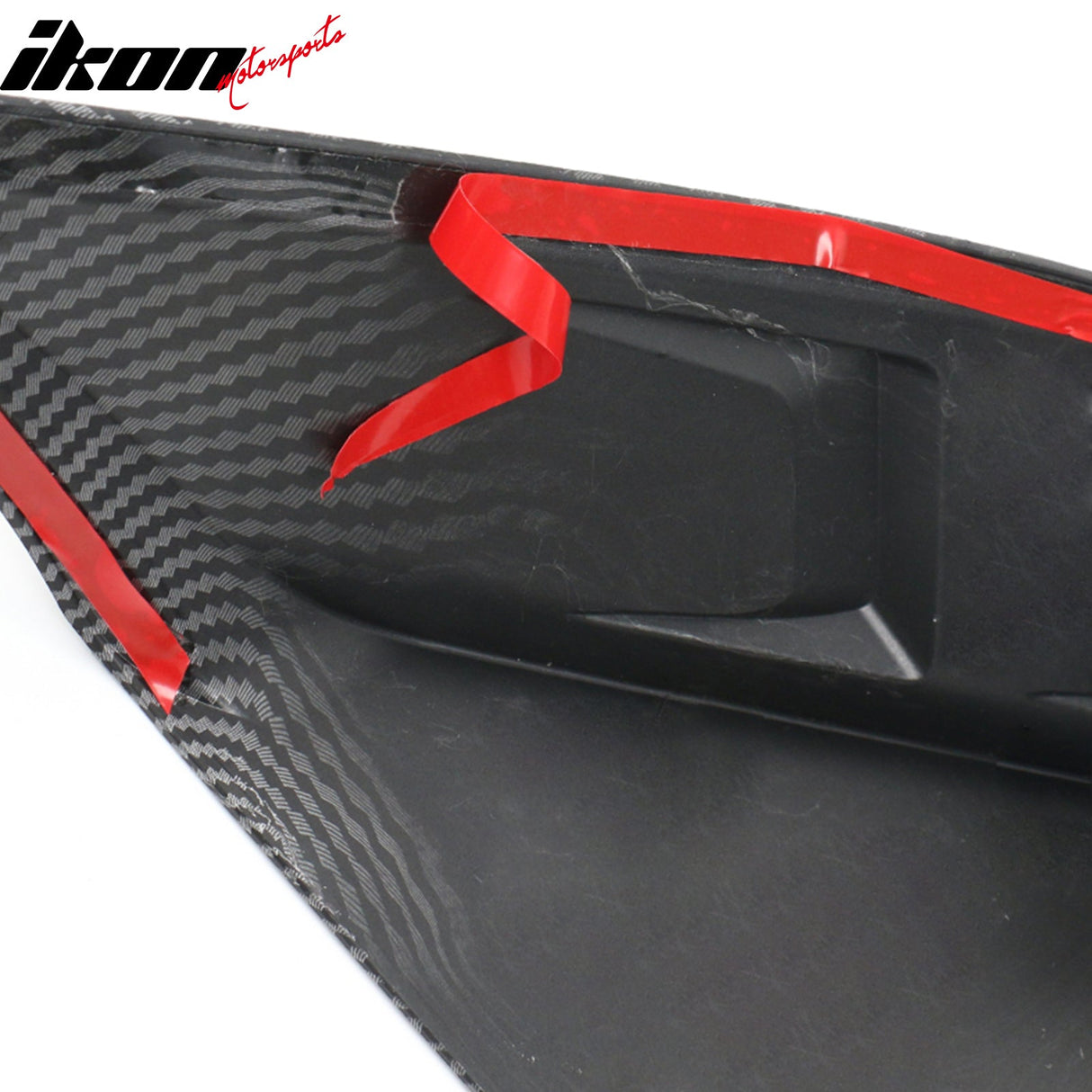 2020-2024 Tesla Y IKON Carbon Fiber Print Rear Lip W/ Rear Aprons PP