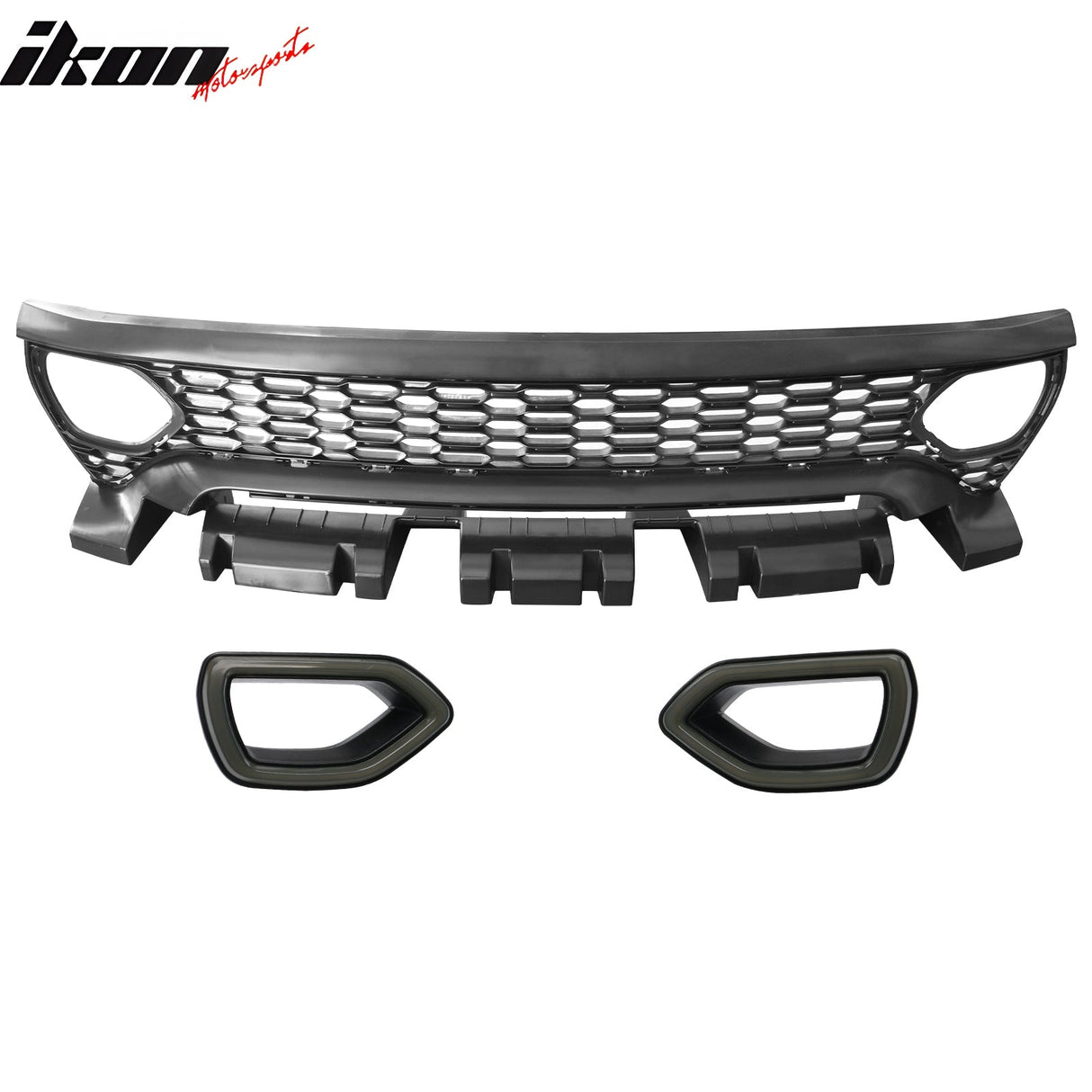 2020-2023 Dodge Charger SRT Widebody Style Smoke LED Mesh Grille ABS