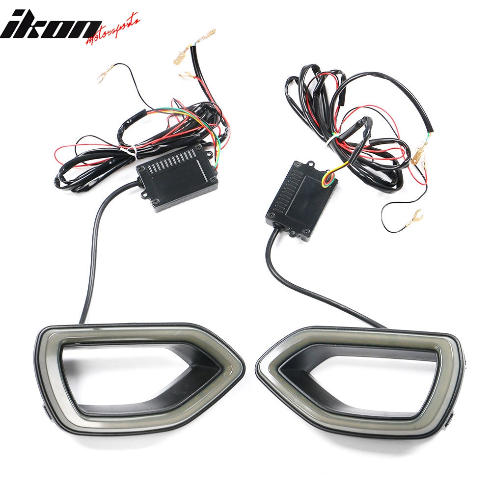 2020-2023 Dodge Charger SRT Widebody Style Smoke LED Mesh Grille ABS