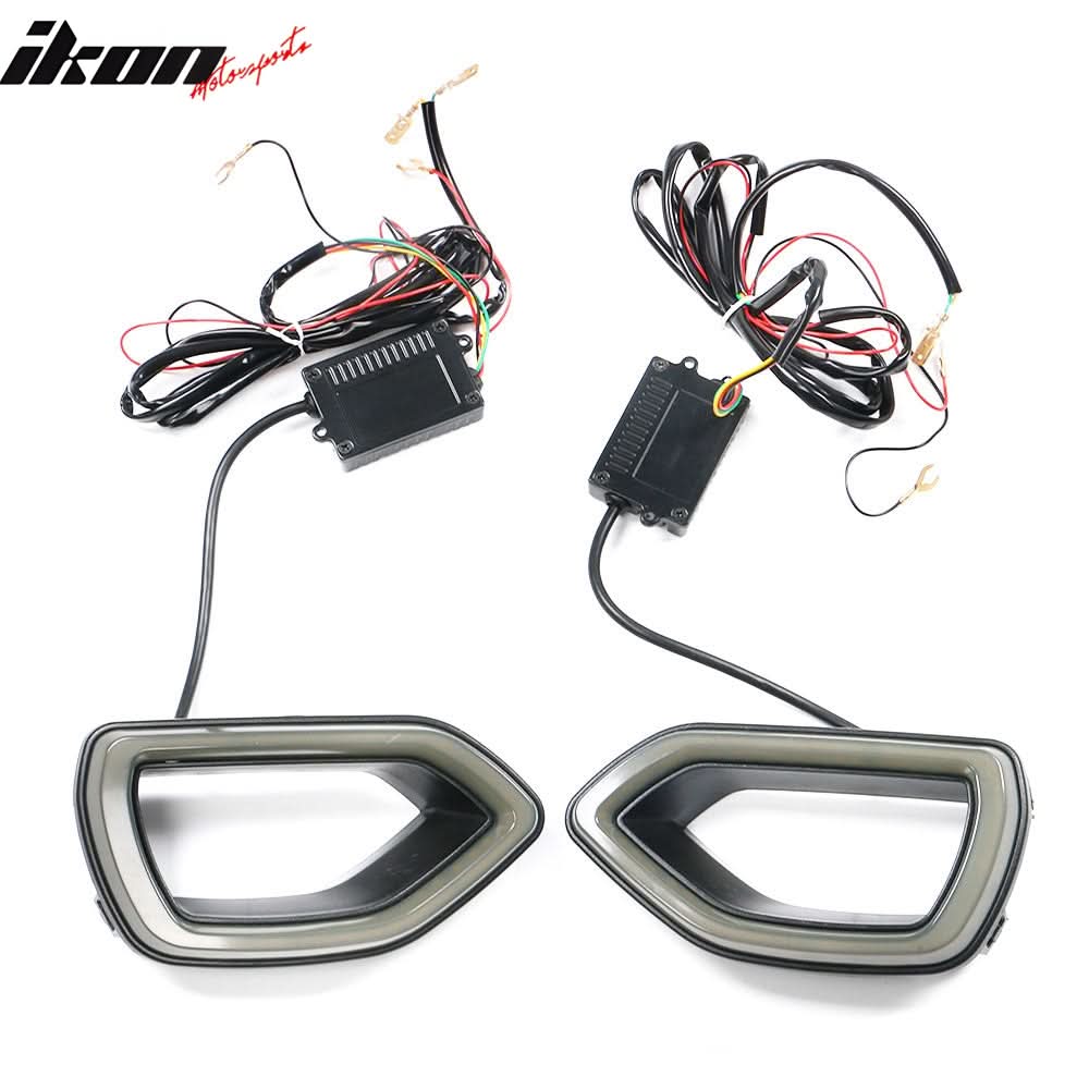 2020-2023 Dodge Charger SRT Widebody Style Smoke LED Mesh Grille ABS