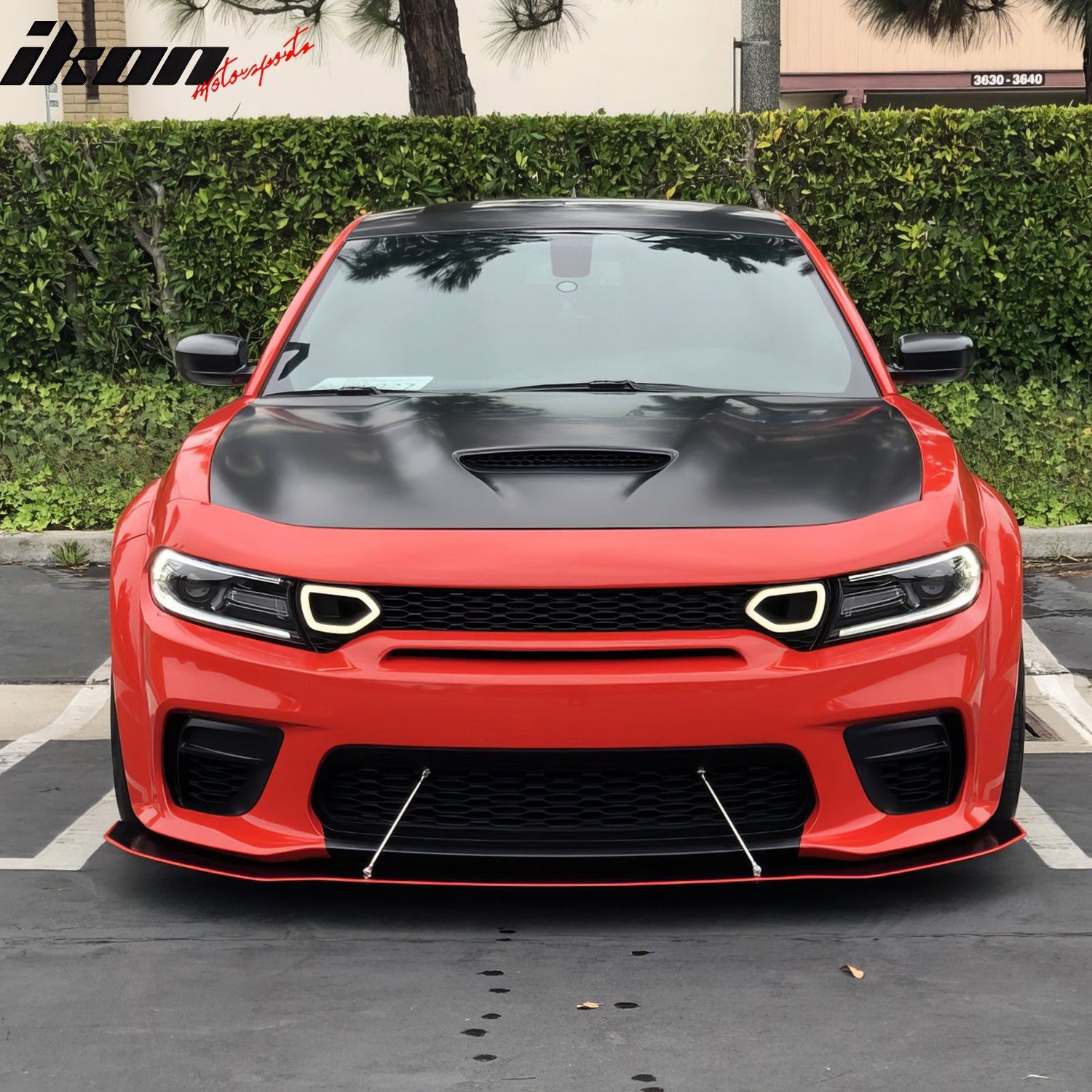 2020-2023 Dodge Charger SRT Widebody Style Smoke LED Mesh Grille ABS