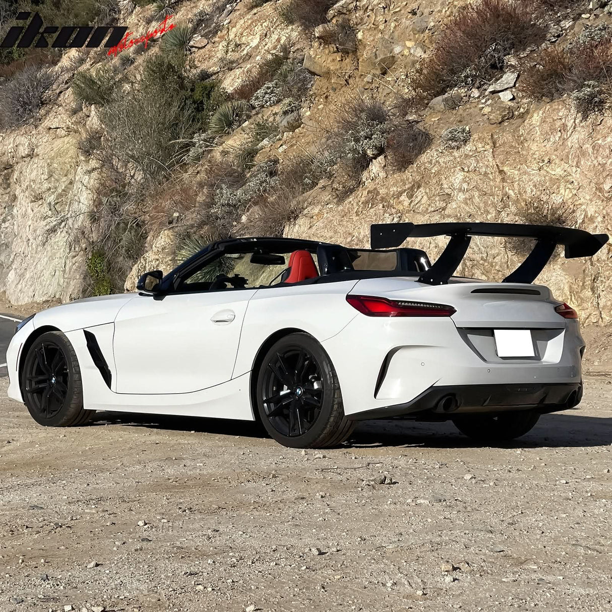 Universal 65'' GT Trunk Spoiler V1 Brackets V4A Legs + Side Plates ABS