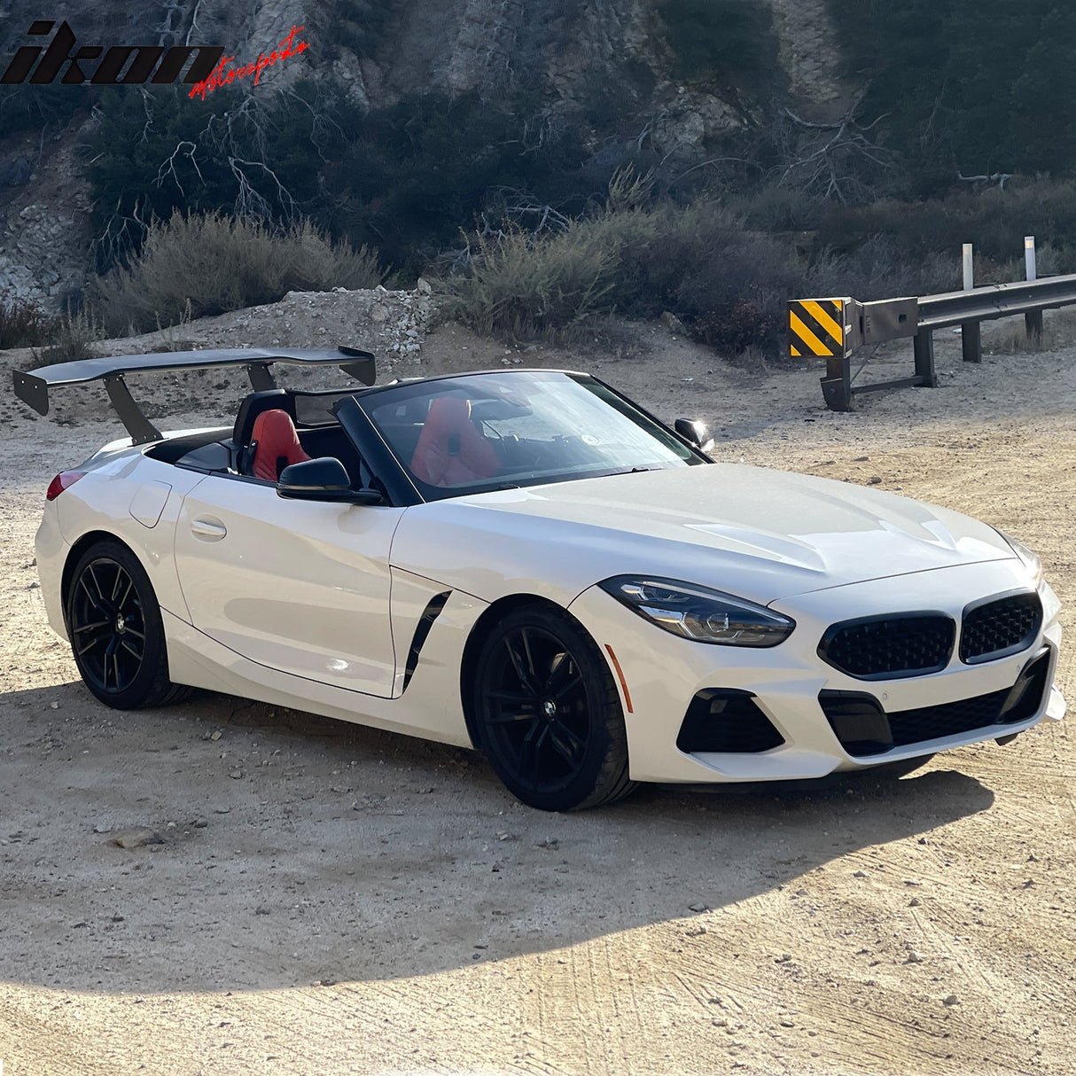 Universal 65'' GT Trunk Spoiler V1 Brackets V4A Legs + V4C Plates ABS