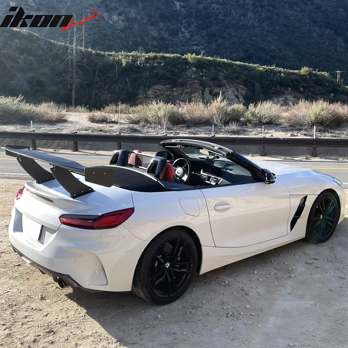 Universal 65'' GT Trunk Spoiler V1 Brackets V4A Legs + V4C Plates ABS