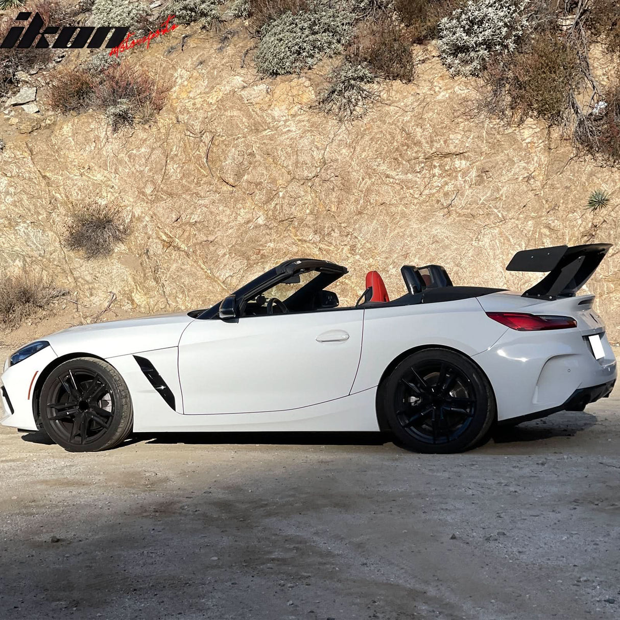 Universal 65'' GT Trunk Spoiler V1 Brackets V4A Legs + V4D Plates ABS
