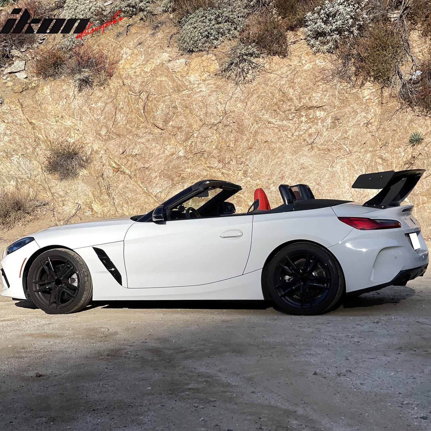 Universal 61'' GT Trunk Spoiler V1 Brackets V4A Legs + V4D Plates ABS