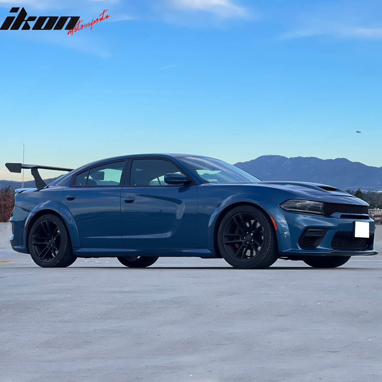 Universal 65'' GT Trunk Spoiler V1 Brackets V4B Legs + V4A Plates ABS