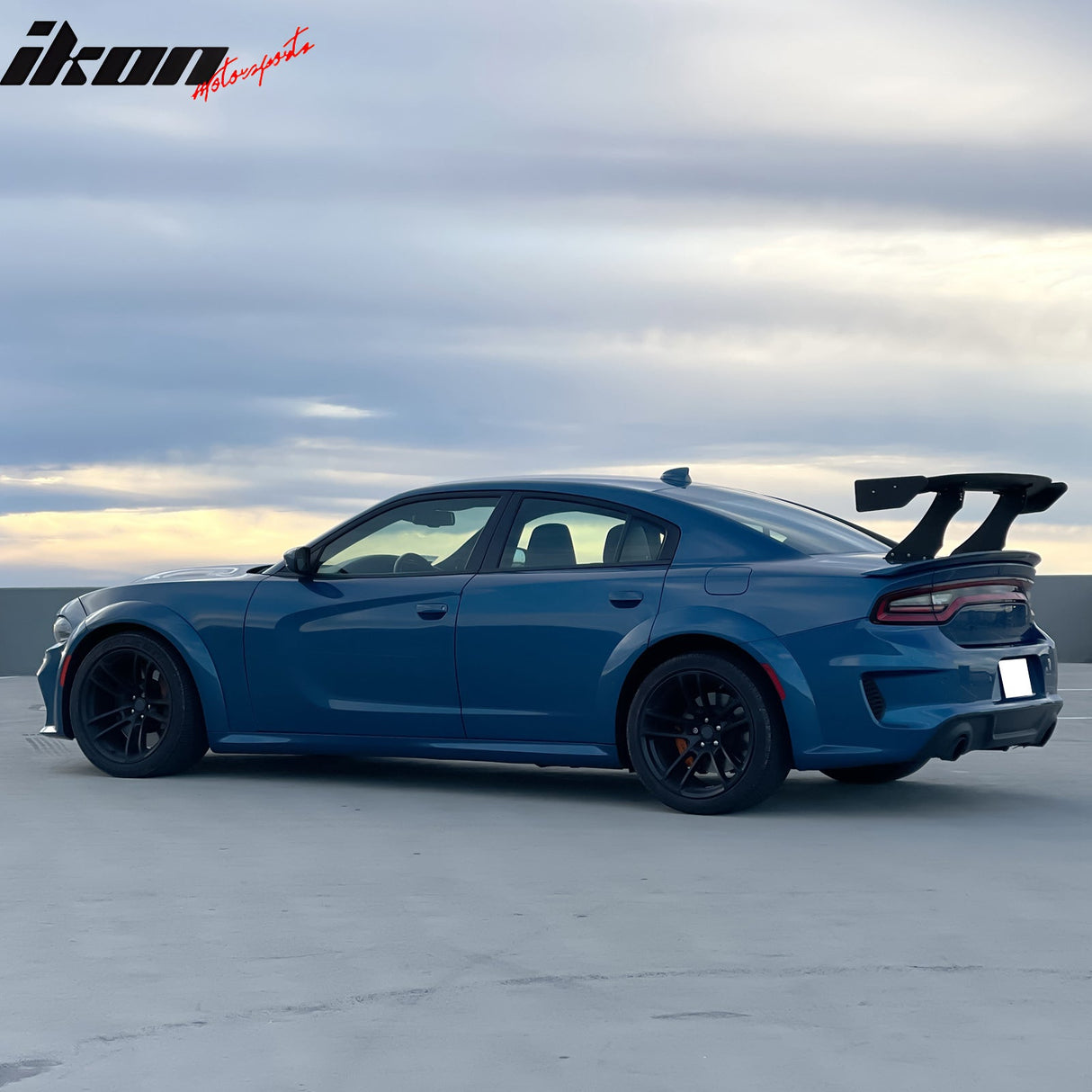 Universal 65'' GT Trunk Spoiler V1 Brackets V4B Legs + V4A Plates ABS