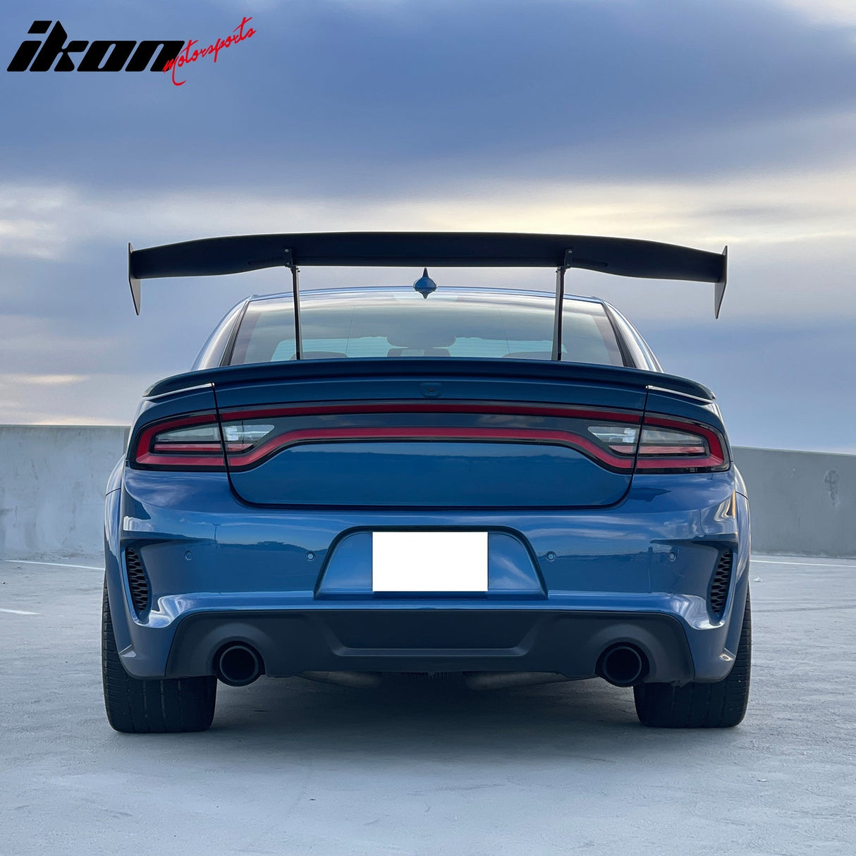 Universal 65'' GT Trunk Spoiler V1 Brackets V4B Legs + V4C Plates ABS
