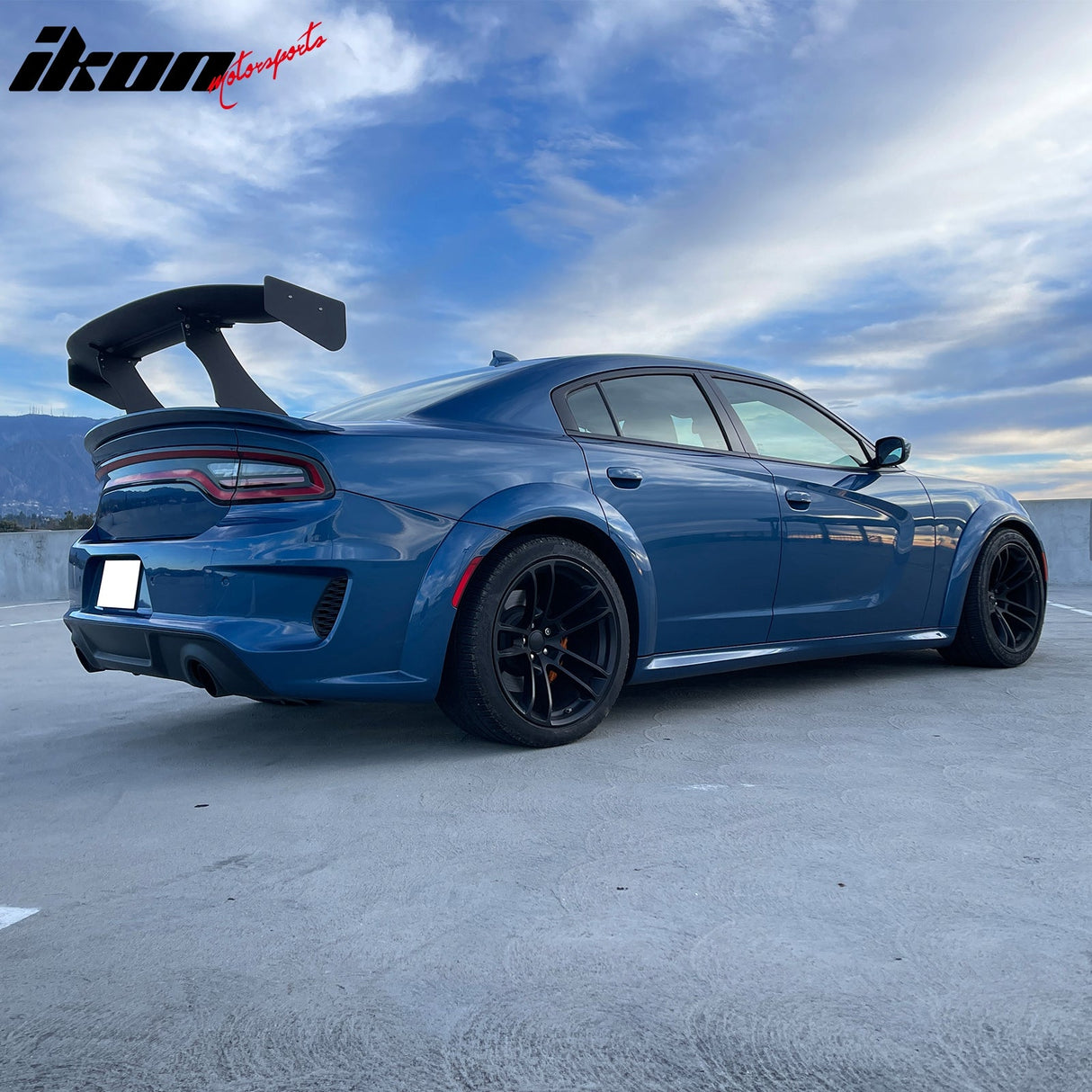 Universal 65'' GT Trunk Spoiler V1 Brackets V4B Legs + V4C Plates ABS