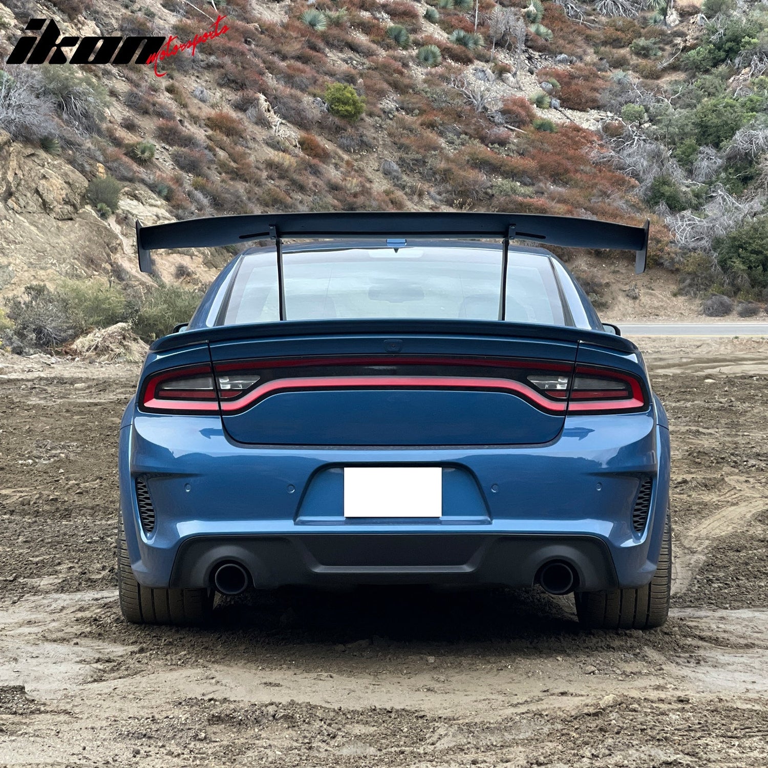 Universal 61'' GT Trunk Spoiler V1 Brackets V4B Legs + V4D Plates ABS