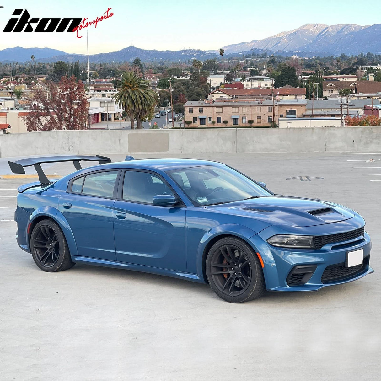 Universal 65'' GT Trunk Spoiler V1 Brackets V4B Legs + V4D Plates ABS