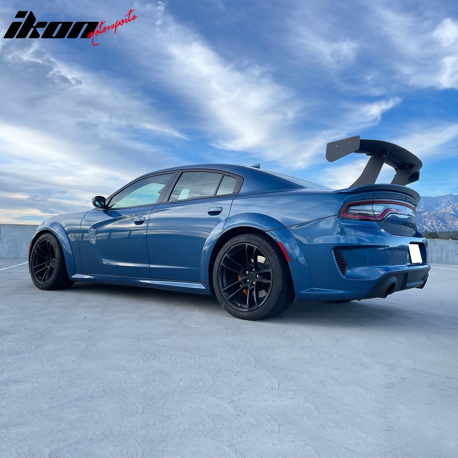 Universal 61'' GT Trunk Spoiler V1 Brackets V4C Legs + Side Plates ABS