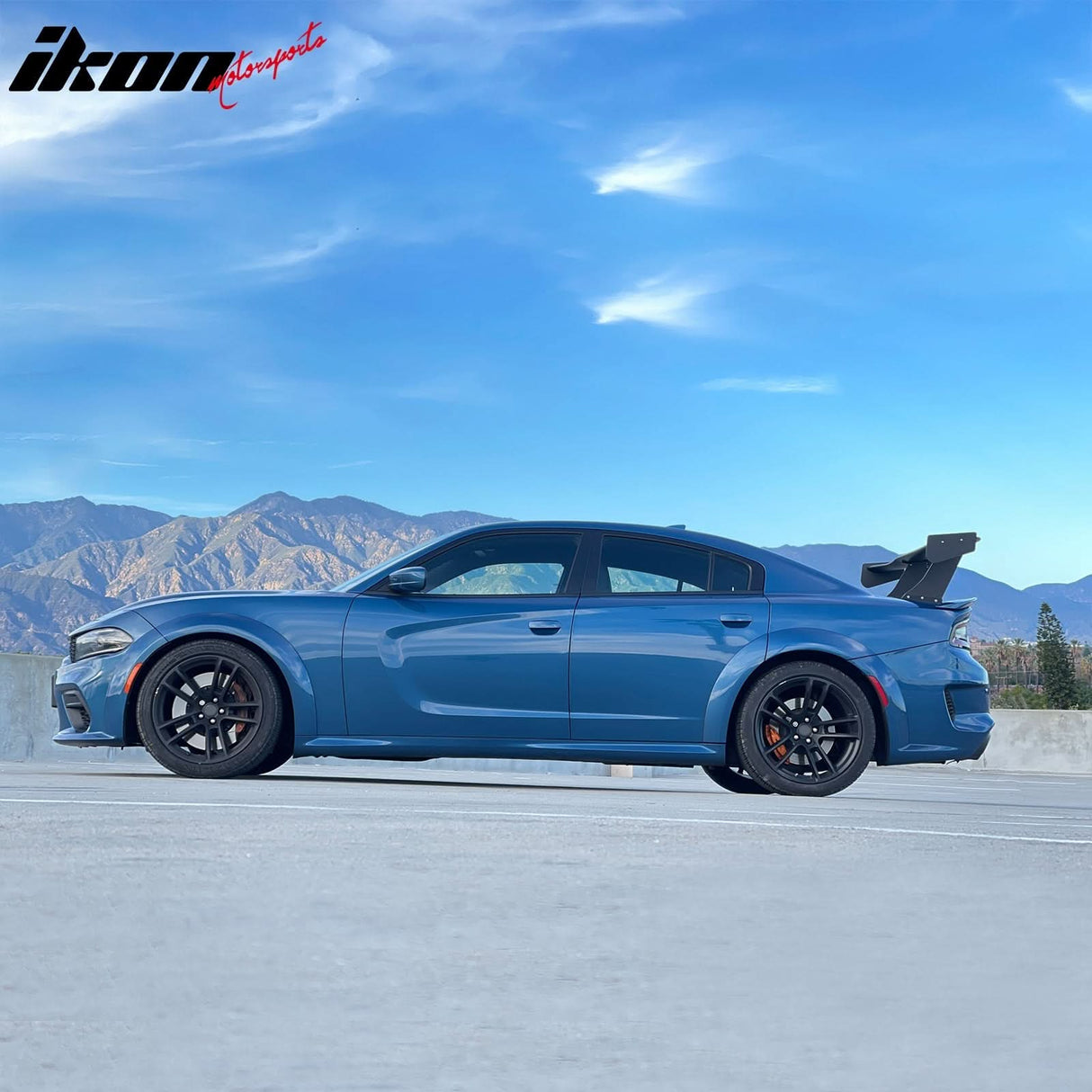 Universal 57'' GT Trunk Spoiler V1 Brackets V4C Legs + Side Plates ABS