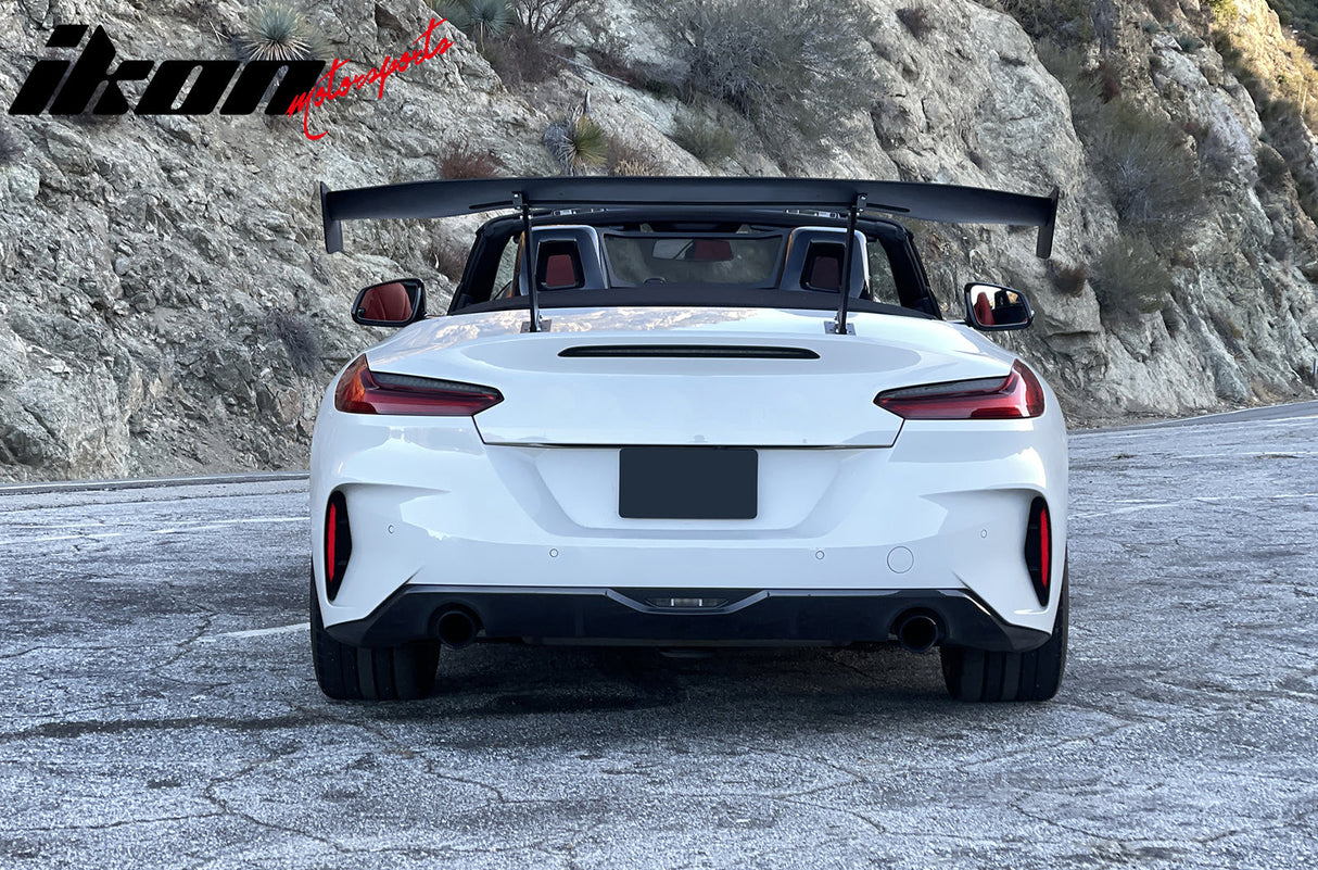 Universal 65'' GT Trunk Spoiler V1 Brackets V4C Legs + V4D Plates ABS