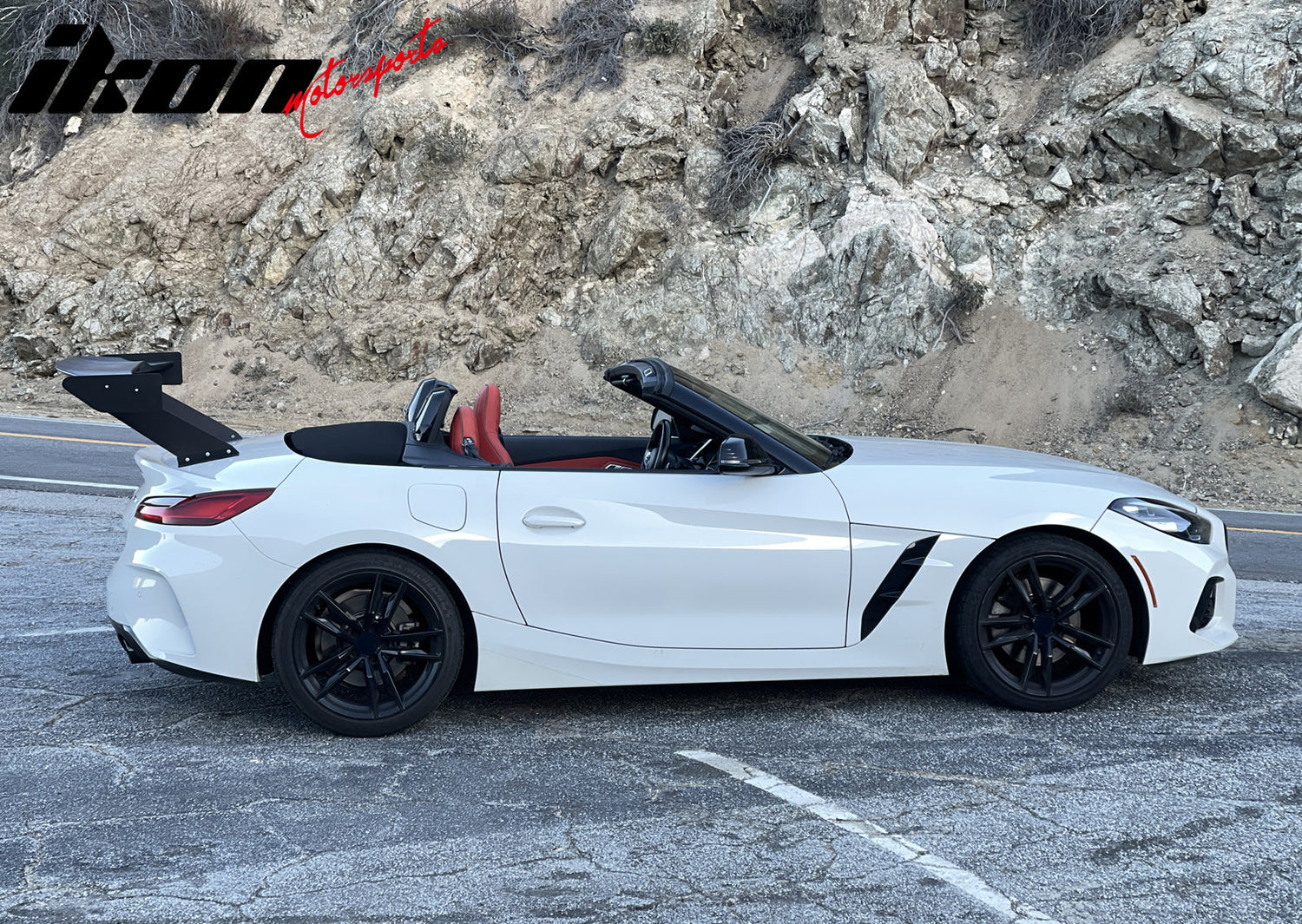 Universal 61'' GT Trunk Spoiler V1 Brackets V4D Legs + V4A Plates ABS
