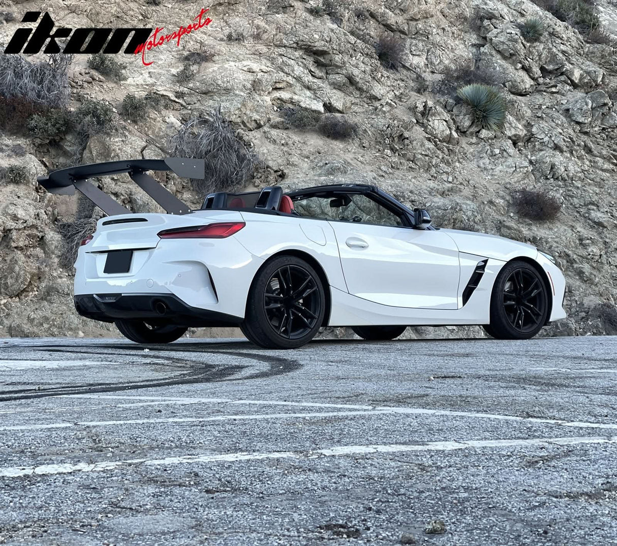 Universal 61'' GT Trunk Spoiler V1 Brackets V4D Legs + V4A Plates ABS