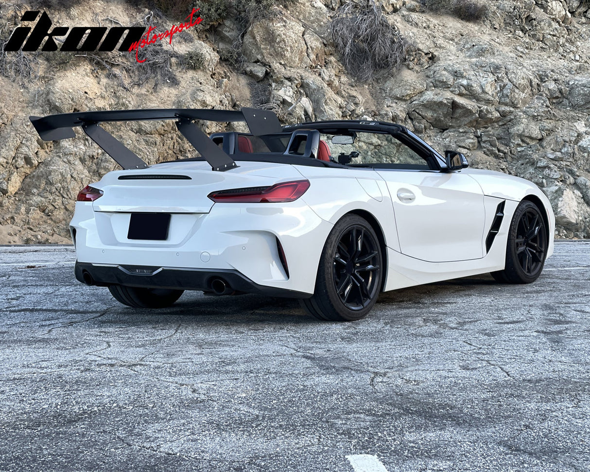 Universal 57'' GT Trunk Spoiler V1 Brackets V4D Legs + Side Plates ABS