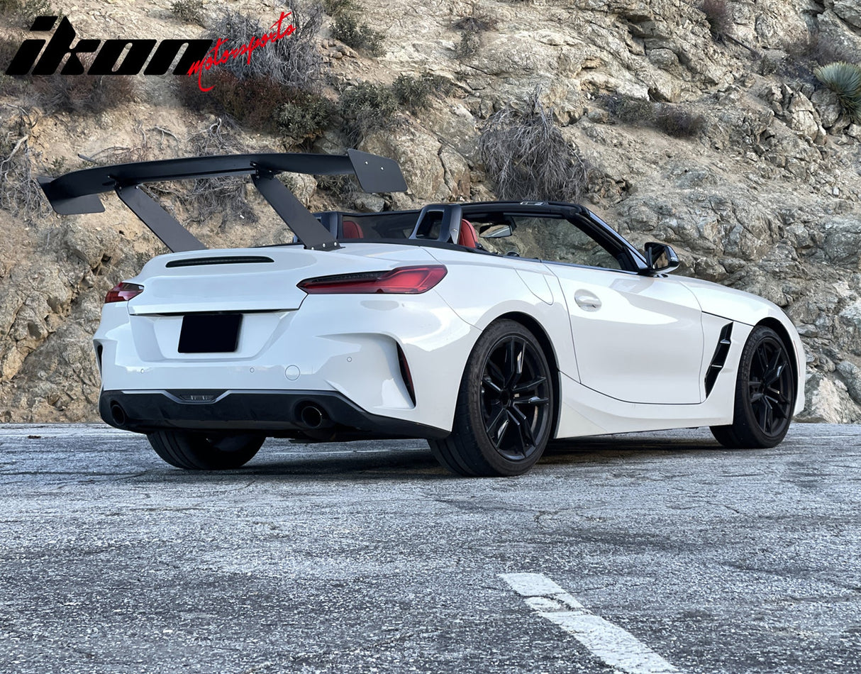 Universal 57'' GT Trunk Spoiler V1 Brackets V4D Legs + Side Plates ABS