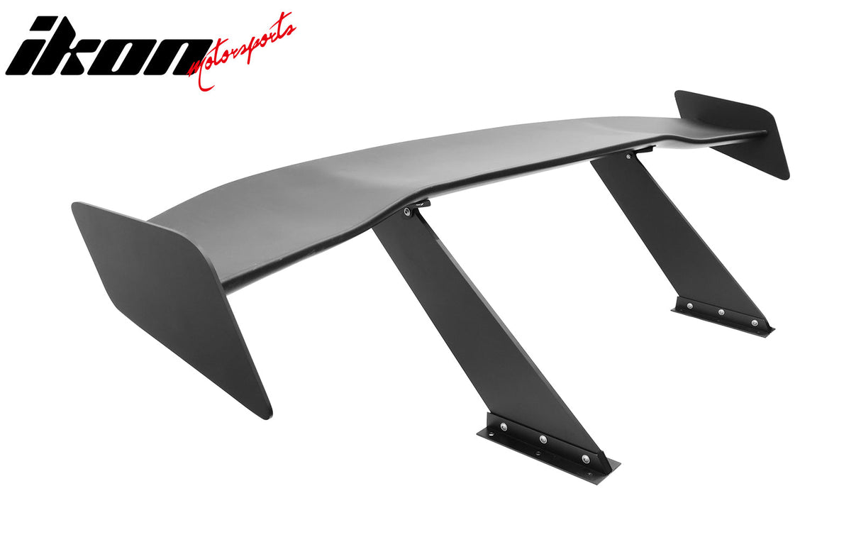 Universal 57'' GT Trunk Spoiler V1 Brackets V4D Legs + Side Plates ABS