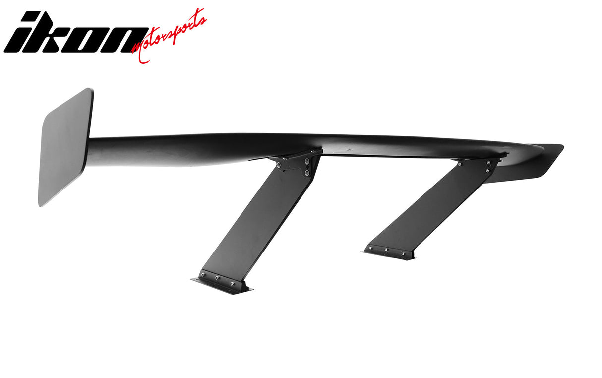 Universal 57'' GT Trunk Spoiler V1 Brackets V4D Legs + Side Plates ABS