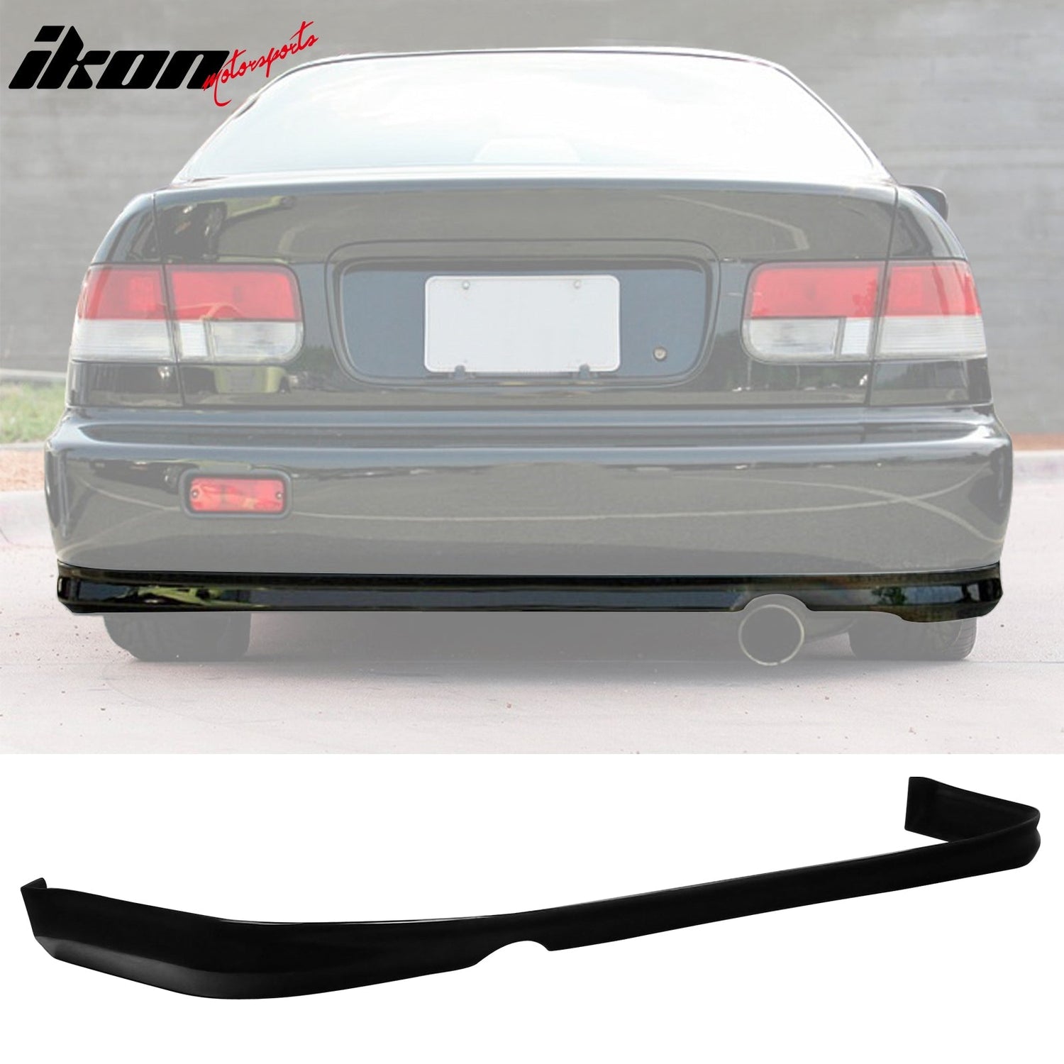 Rear Diffuser & Front Lip For 1992-1995 Honda Civic PU Unpainted