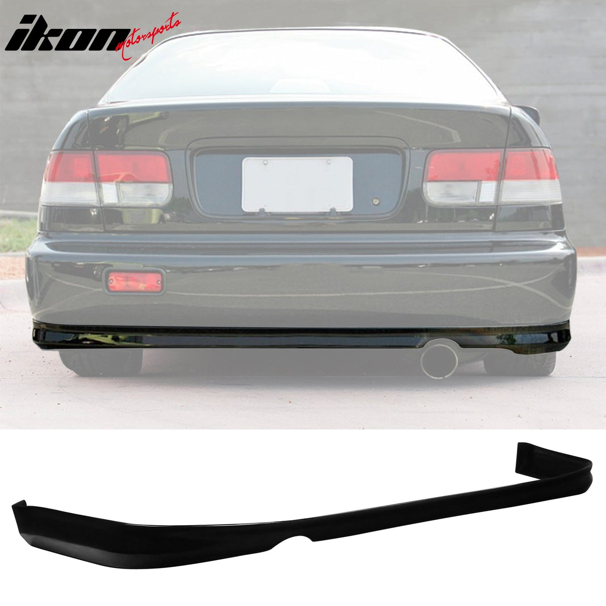 Rear Diffuser & Front Lip For 1992-1995 Honda Civic PU Unpainted