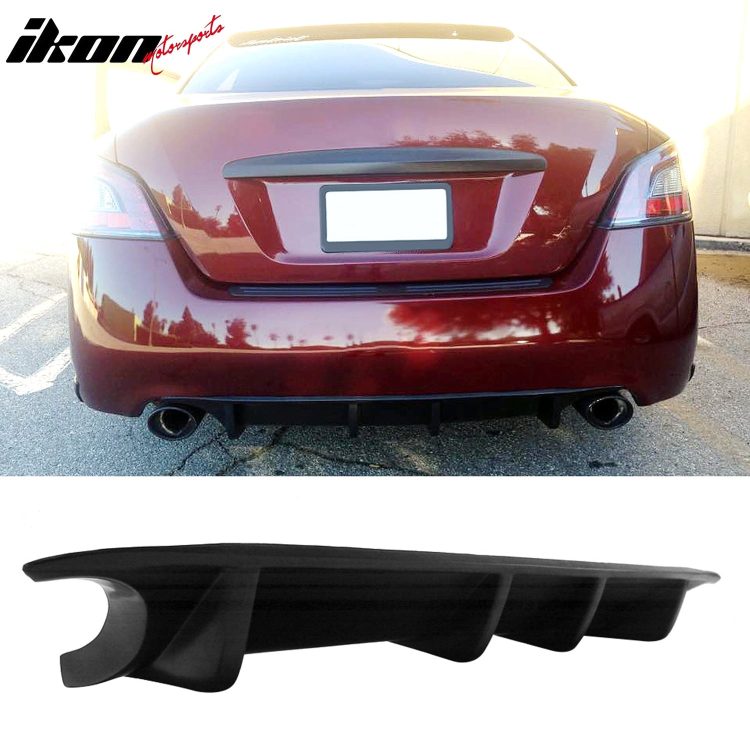 Rear Diffuser & Front Lip For 2009-2015 Nissan Maxima MDA Style PU
