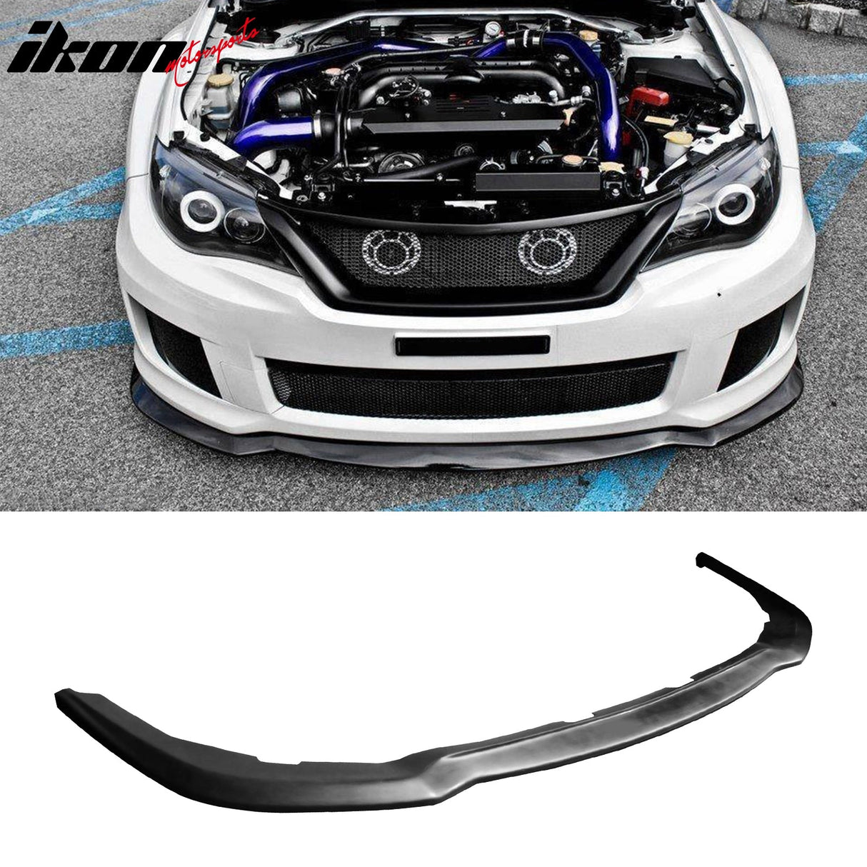 Corner Aprons & Front Lip For 2011-2014 Subaru JDM Style PU Unpainted