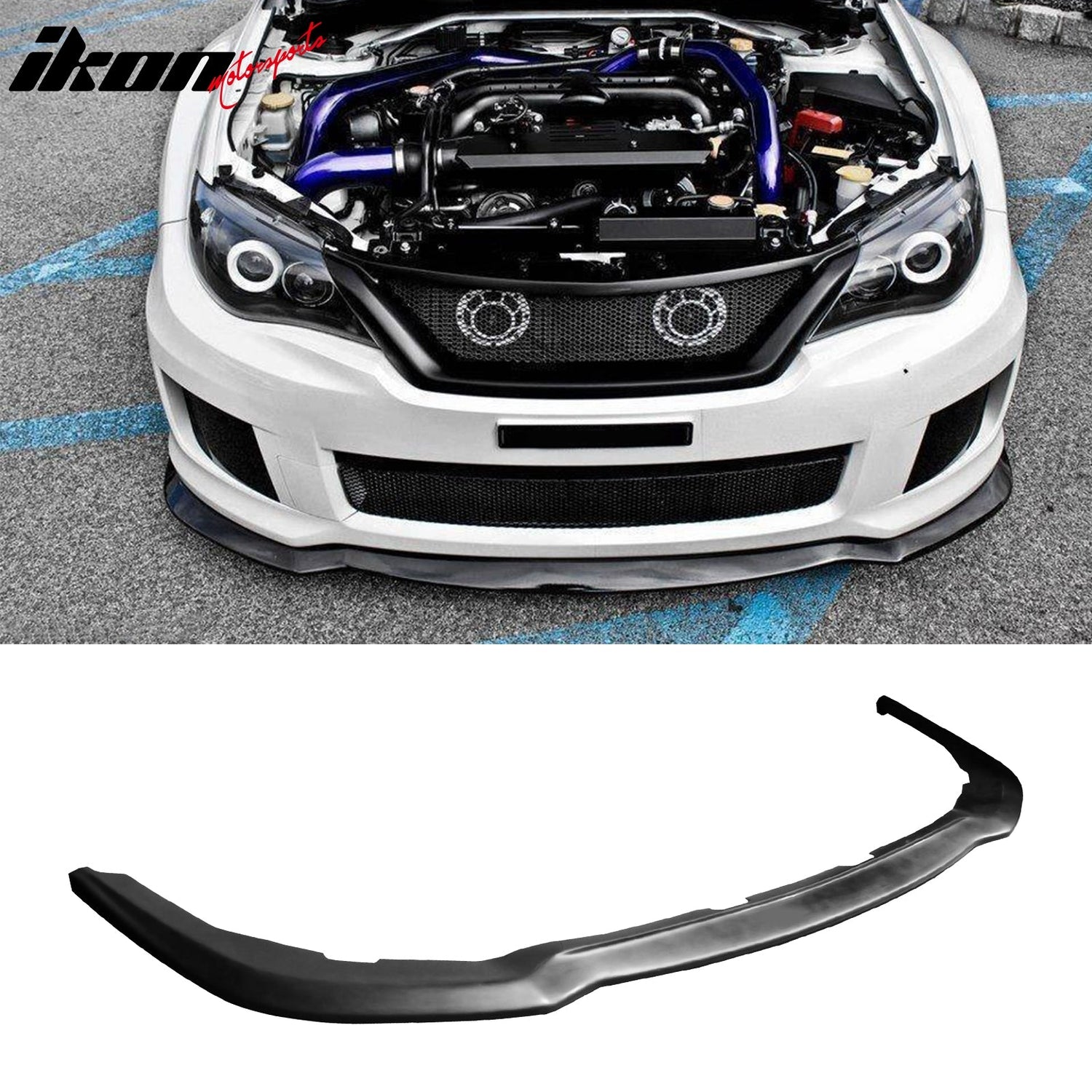 Corner Aprons & Front Lip For 2011-2014 Subaru JDM Style PU Unpainted