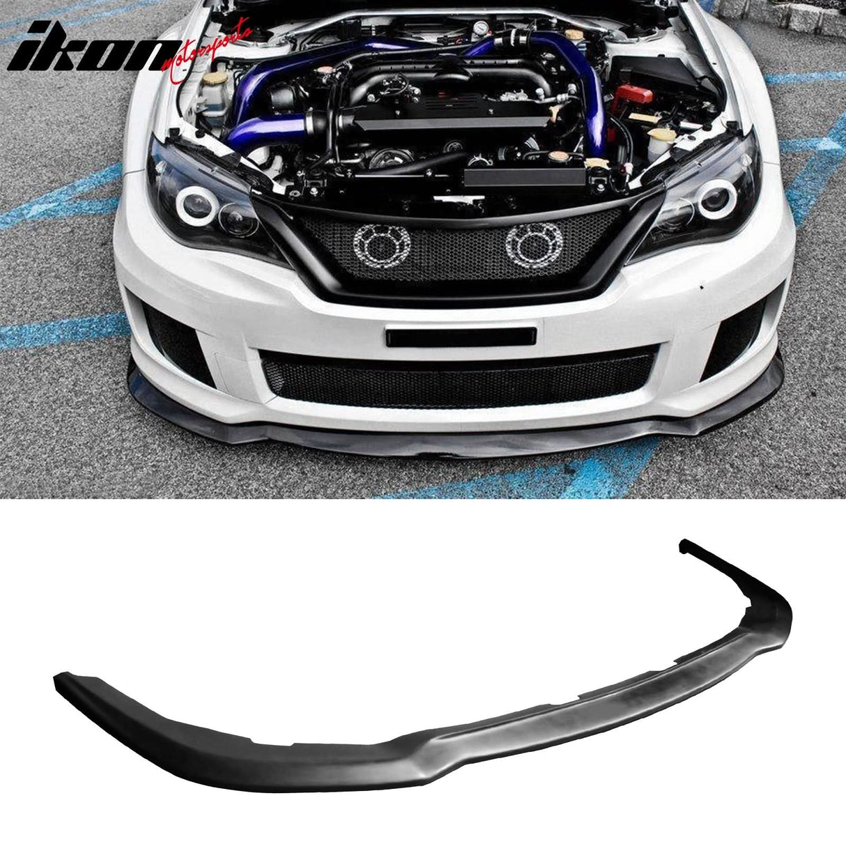 Corner Aprons & Front Lip For 2011-2014 Subaru JDM Style PU Unpainted