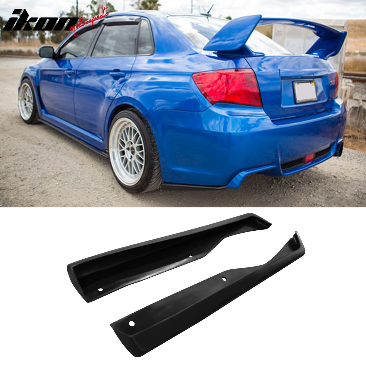 Corner Aprons & Front Lip For 2011-2014 Subaru JDM Style PU Unpainted