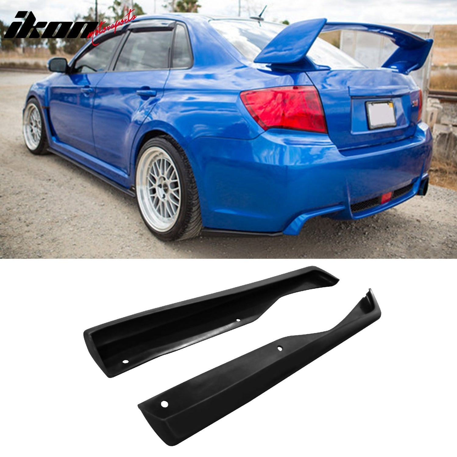 Corner Aprons & Front Lip For 2011-2014 Subaru JDM Style PU Unpainted