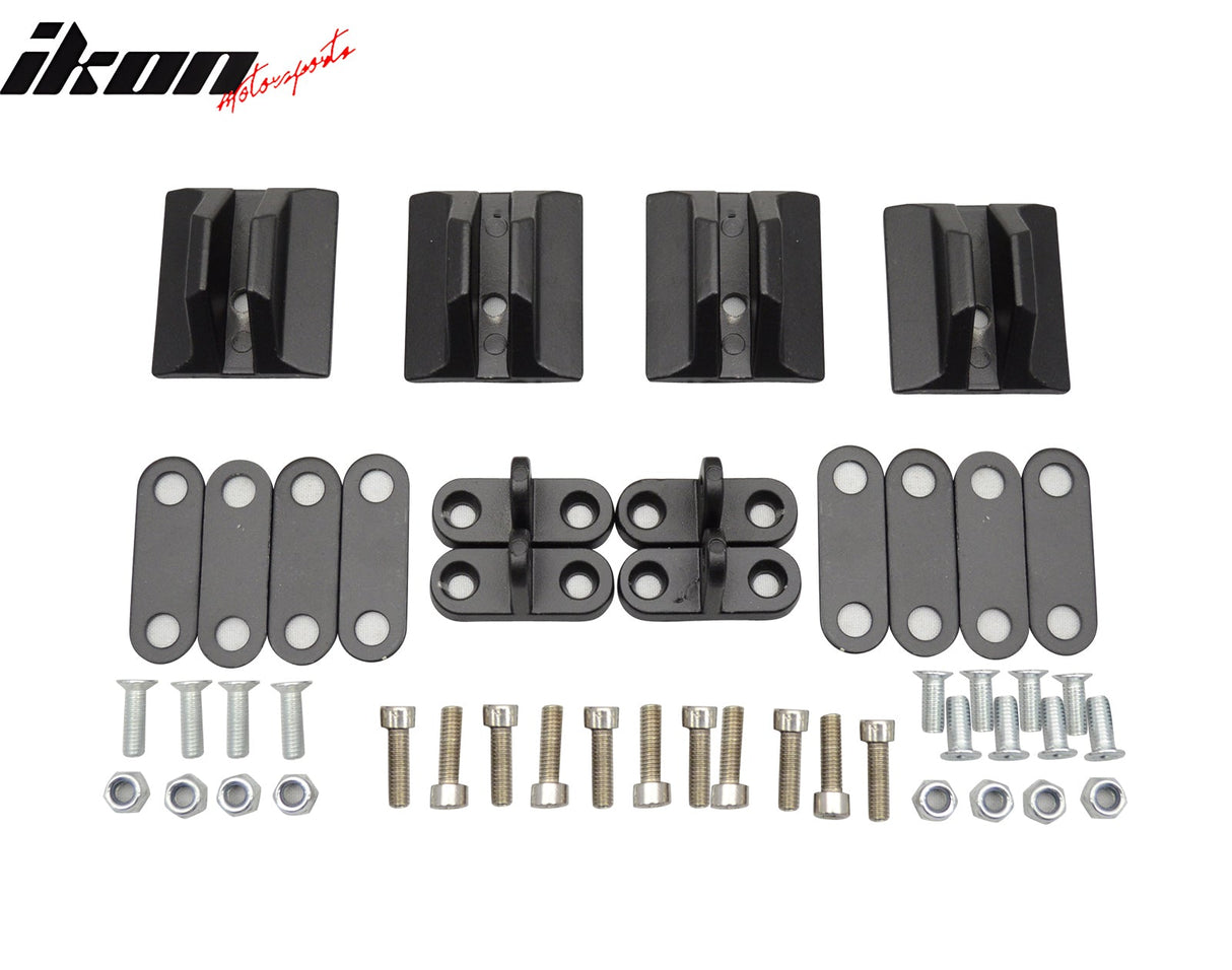 56"Inch GT Style Trunk Spoiler V1 Side Plates V5 Legs 3D Carbon Fiber