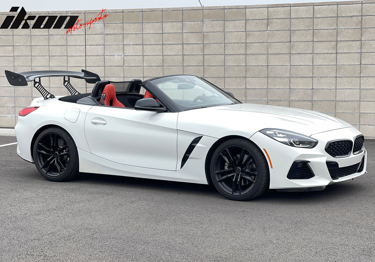 57'' 12" Height Drag Trunk Spoiler V2 Side Plates V3 Legs Carbon Fiber