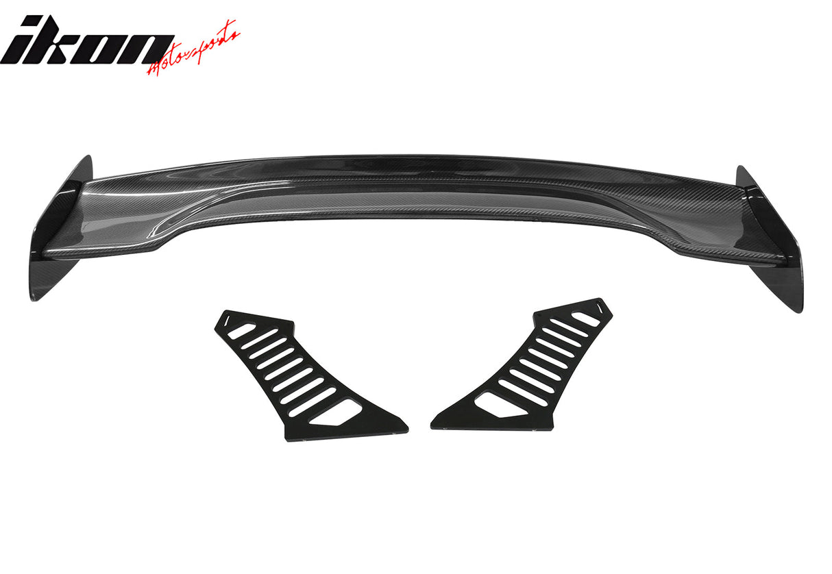 57'' 12" Height Drag Trunk Spoiler V2 Side Plates V3 Legs Carbon Fiber