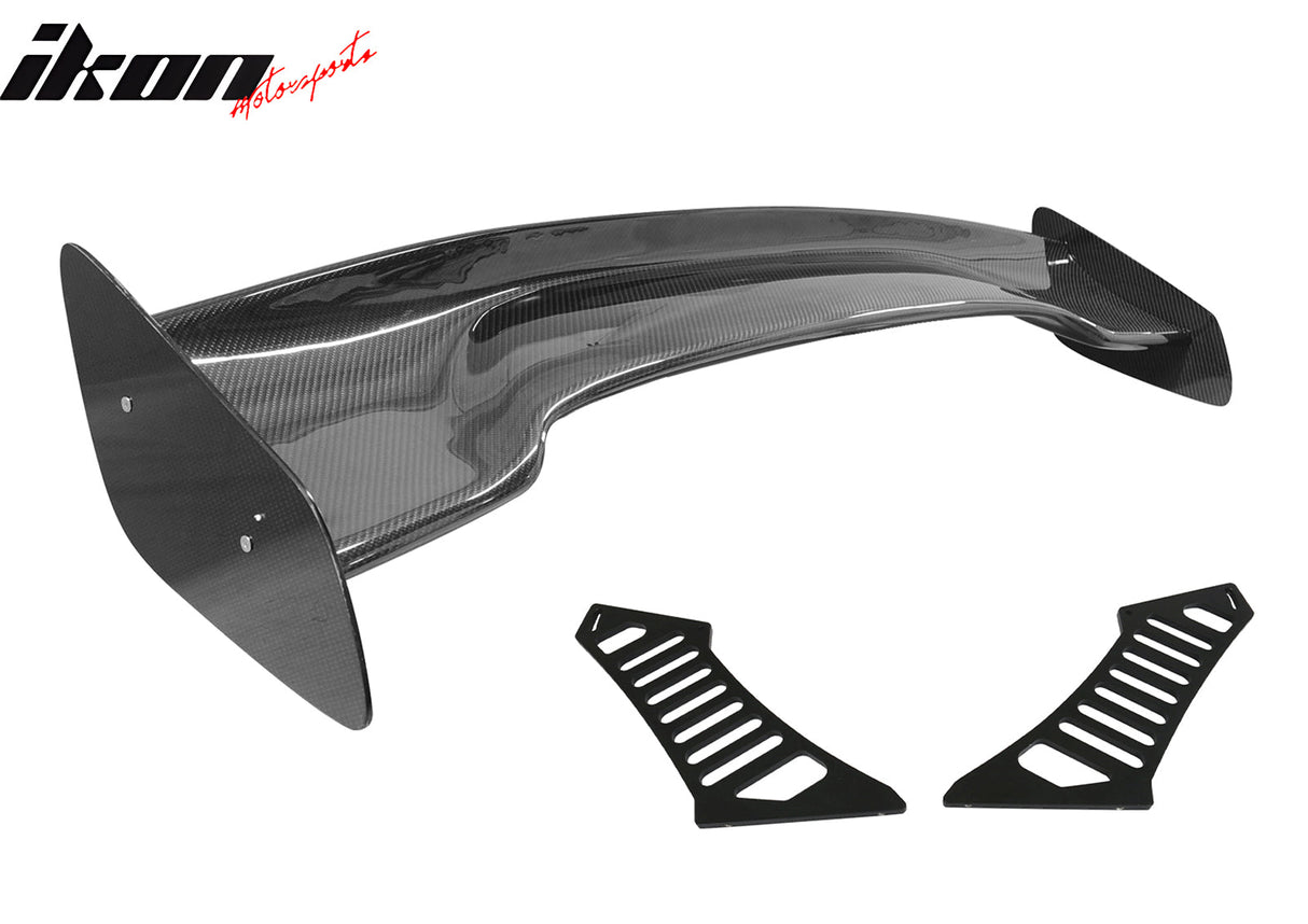 57'' 12" Height Drag Trunk Spoiler V2 Side Plates V3 Legs Carbon Fiber