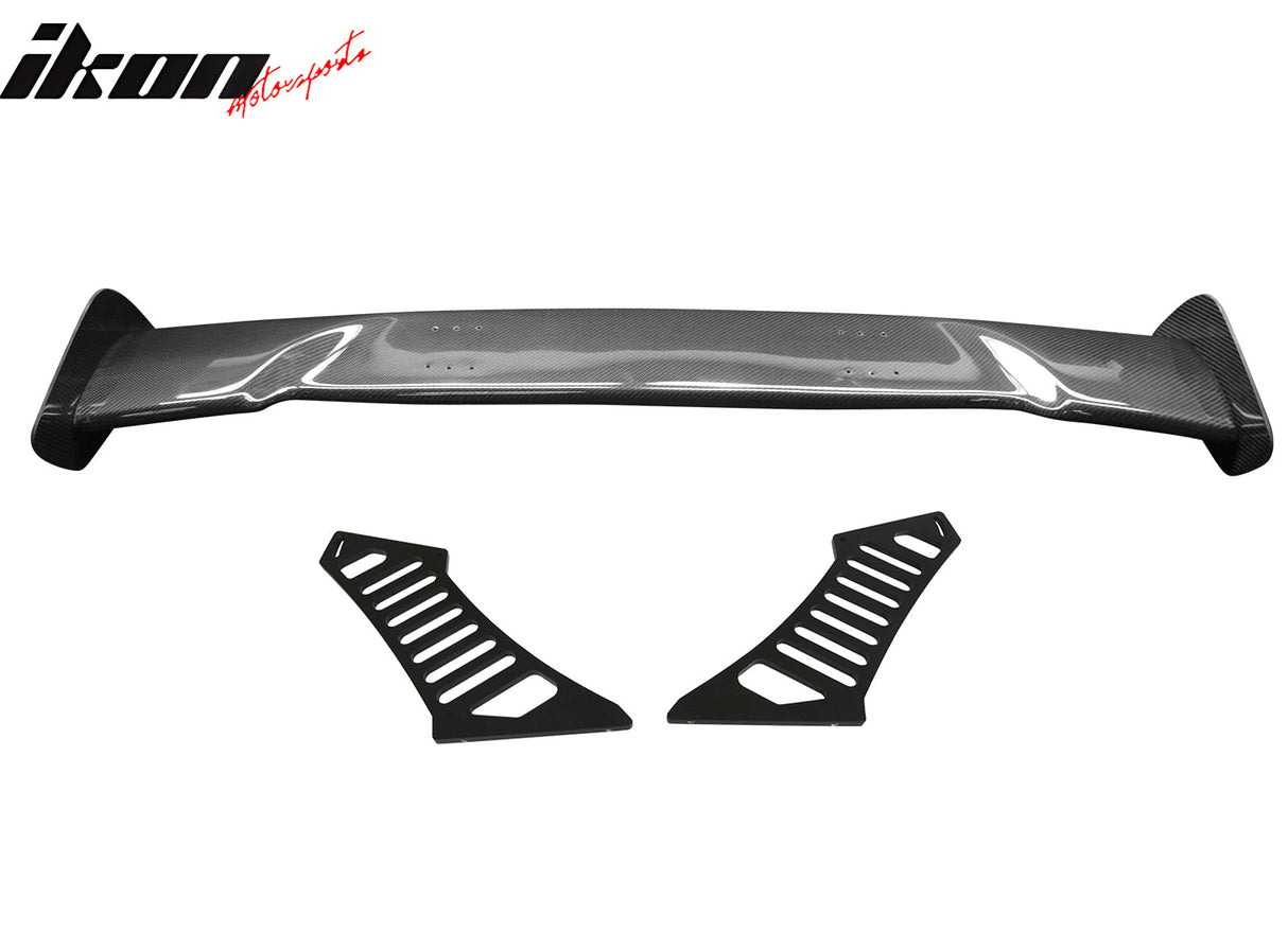 57'' 12" Height Drag Trunk Spoiler V2 Side Plates V3 Legs Carbon Fiber