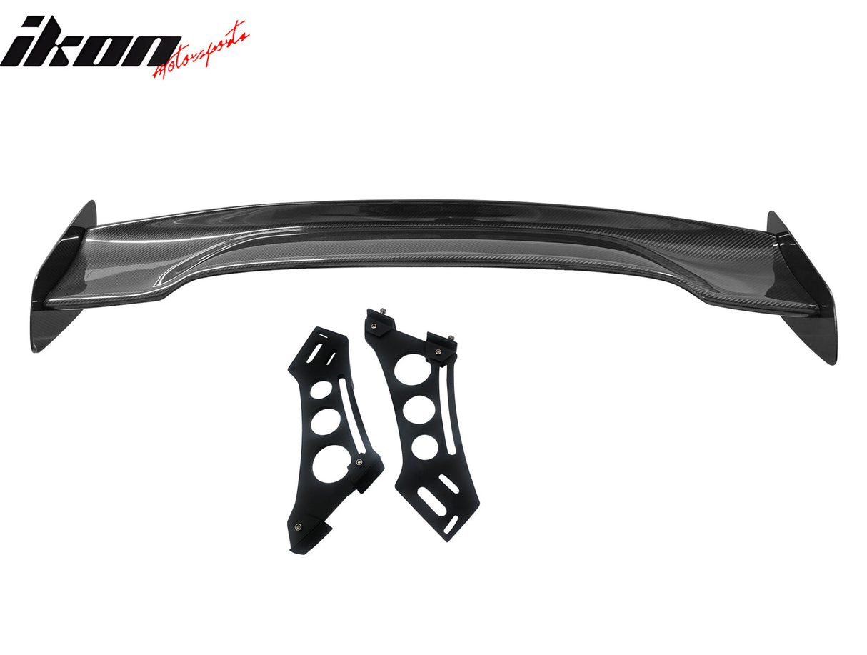 57'' 12" Height Drag Trunk Spoiler V2 Side Plates V5 Legs Carbon Fiber