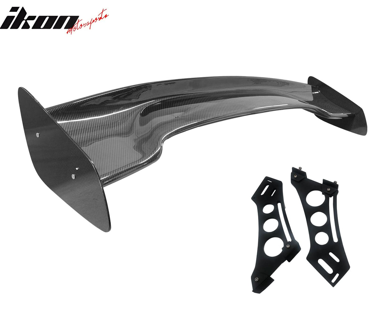 57'' 12" Height Drag Trunk Spoiler V2 Side Plates V5 Legs Carbon Fiber