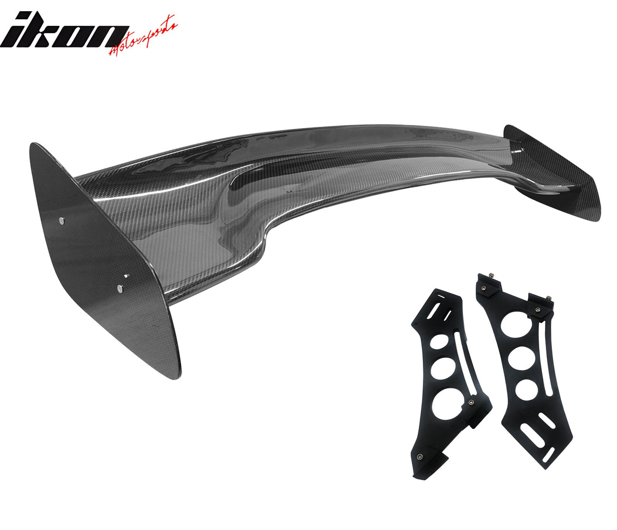57'' 12" Height Drag Trunk Spoiler V2 Side Plates V5 Legs Carbon Fiber