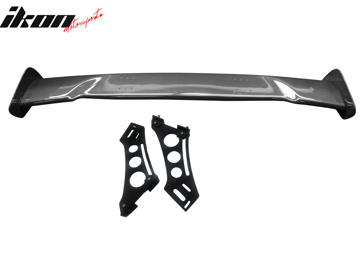 57'' 12" Height Drag Trunk Spoiler V2 Side Plates V5 Legs Carbon Fiber