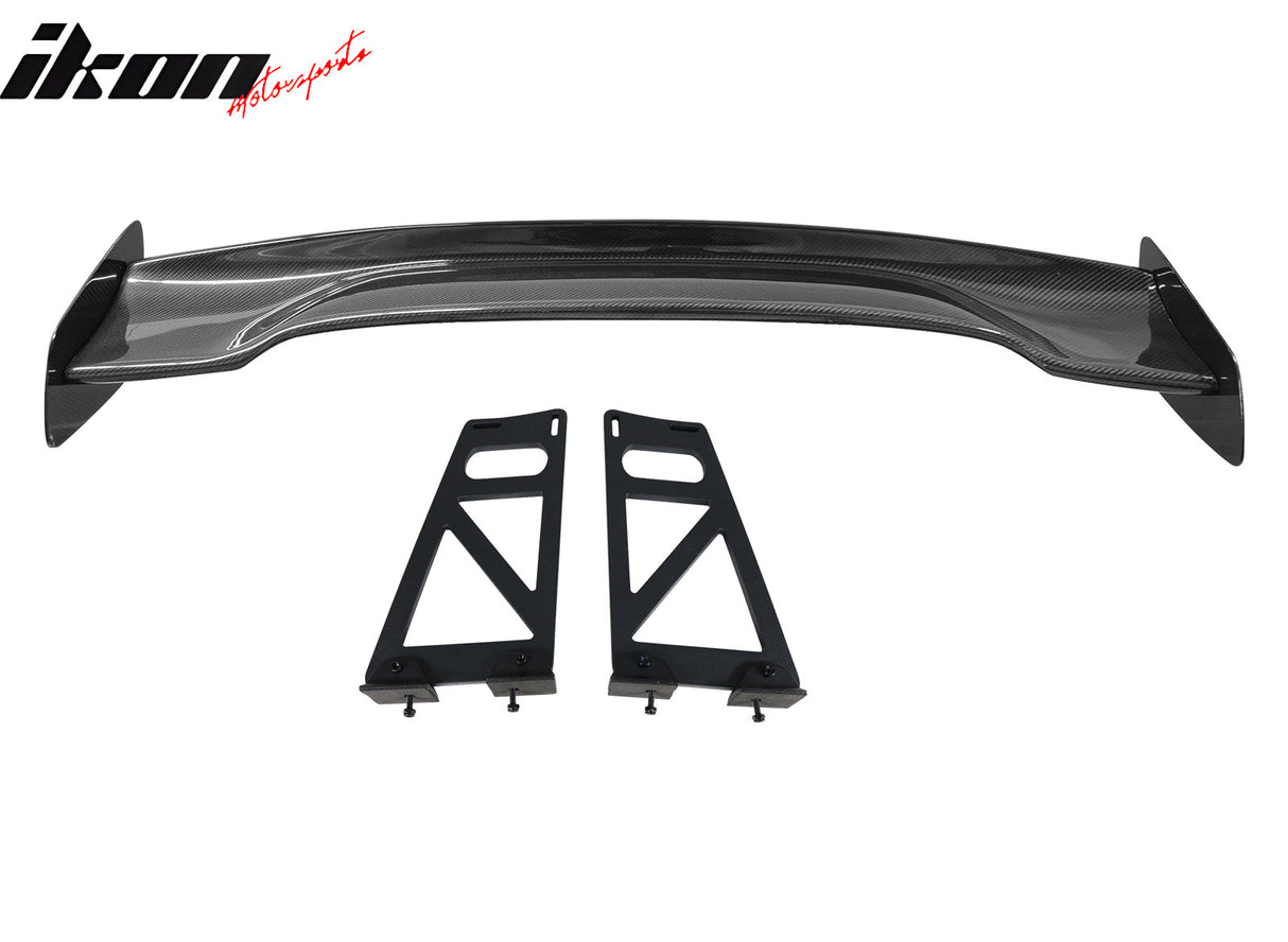 57'' 12" Height Drag Trunk Spoiler V2 Side Plates V6 Legs Carbon Fiber