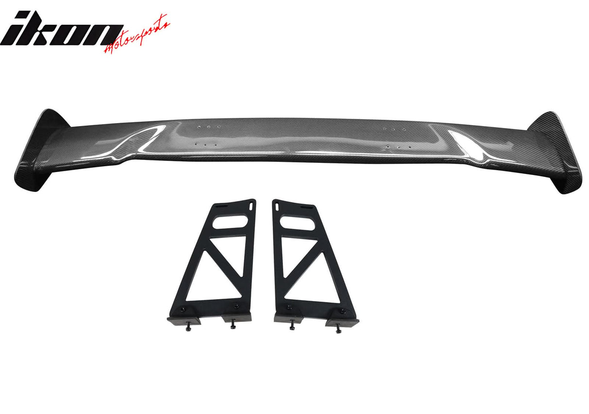 57'' 12" Height Drag Trunk Spoiler V2 Side Plates V6 Legs Carbon Fiber
