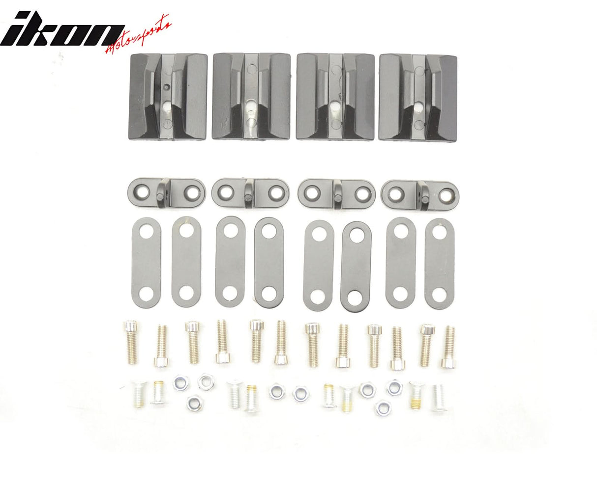 56"Inch GT Style Trunk Spoiler V3 Side Plates V6 Legs 3D Carbon Fiber