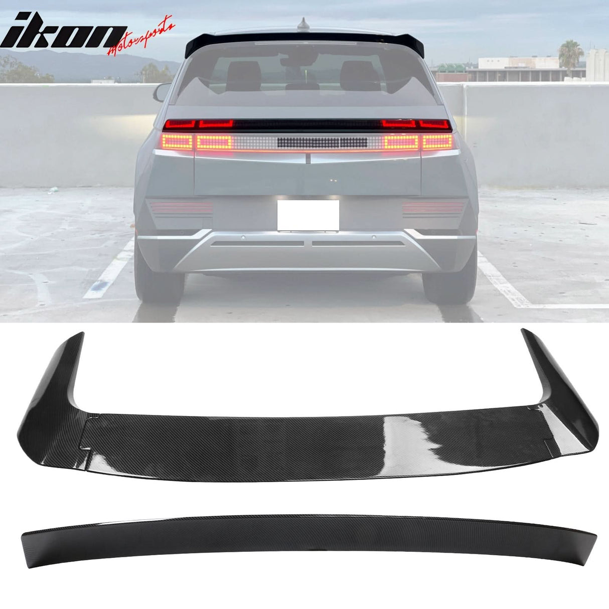 2022-2024Â Hyundai Ioniq 5 Carbon Fiber Print Trunk + Roof Spoiler ABS