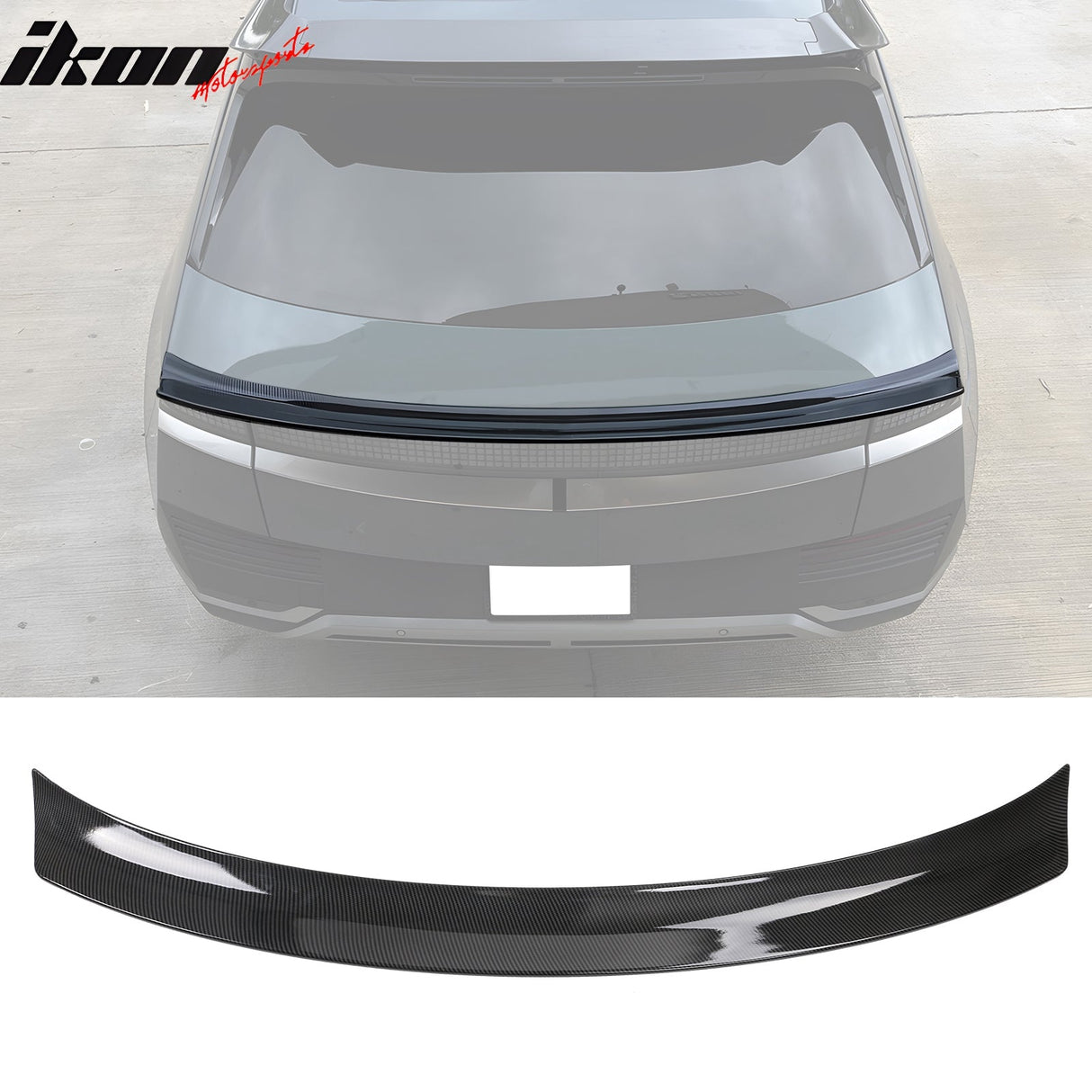 2022-2024 Hyundai Ioniq 5 Carbon Fiber Print Trunk + Roof Spoiler ABS